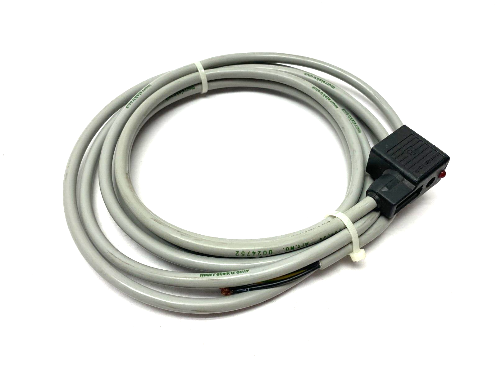 Murrelektronik 24752 MSUD Valve Plug Cordset Form BI 11mm 3m Length - Maverick Industrial Sales