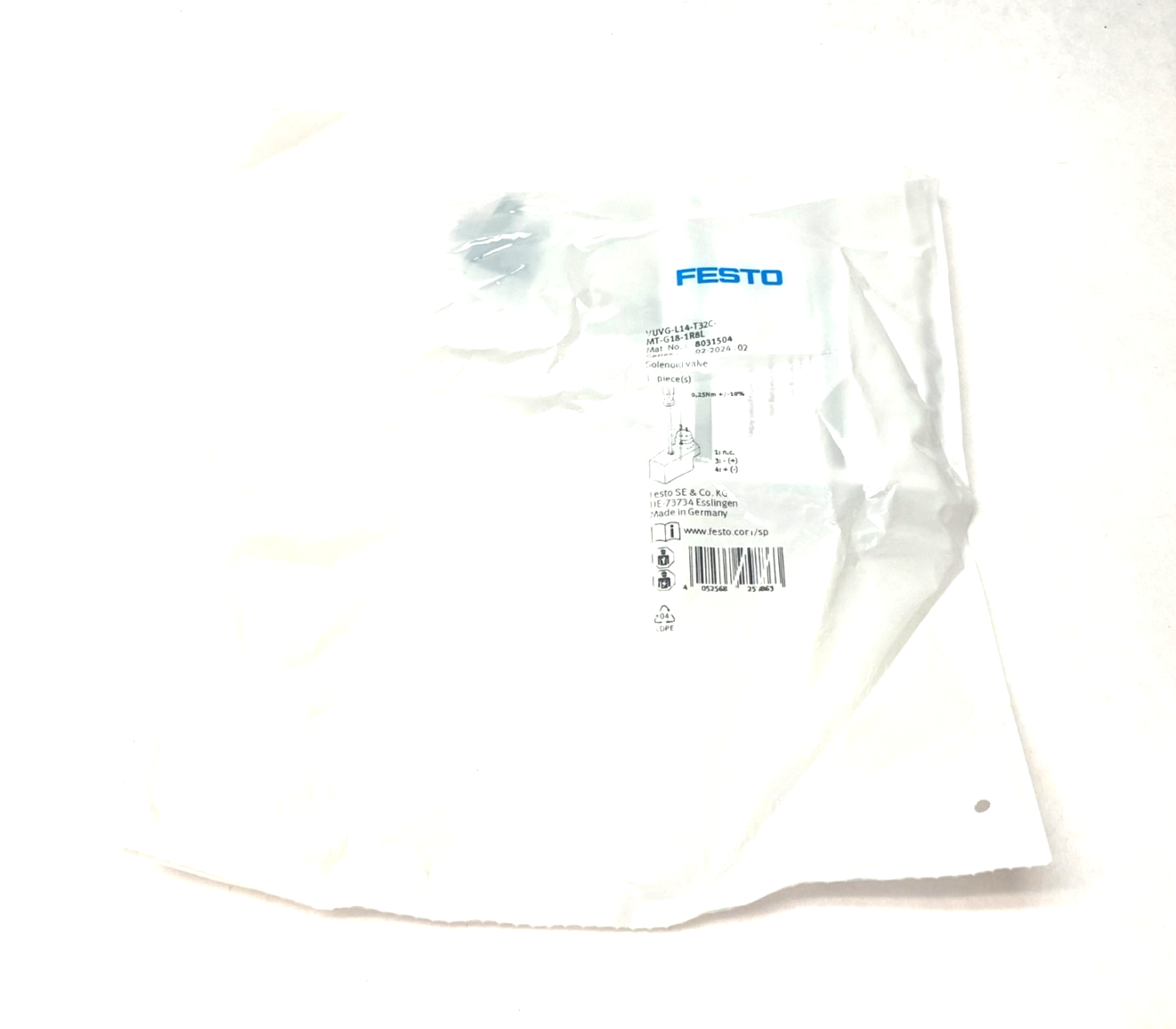 Festo VUVG-L14-T32C-MT-G18-1R8L Solenoid Valve 2x3/2-Way, Monostable 8031504 - Maverick Industrial Sales