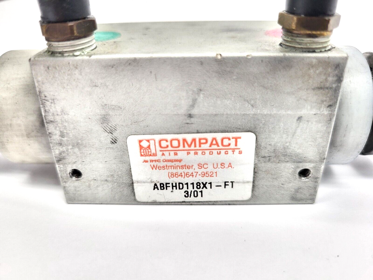 ABFHD118X1-FT | Compact Air Products Pneumatic Cylinder 1-1/8" Bore 1" Stroke - Used - Maverick Industrial Sales