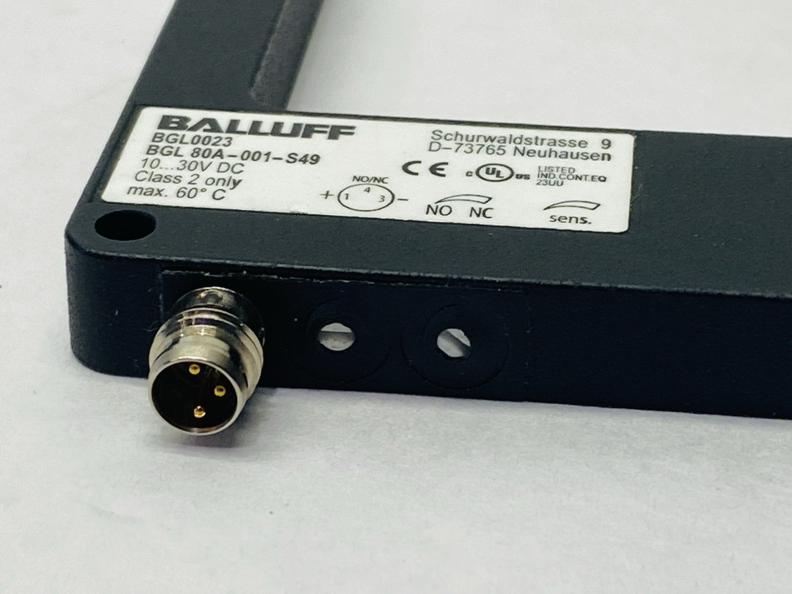 Balluff BGL0023 Photoelectric Fork Sensor 10 x 100 x 88mm BGL 80A-001-S49 - Maverick Industrial Sales