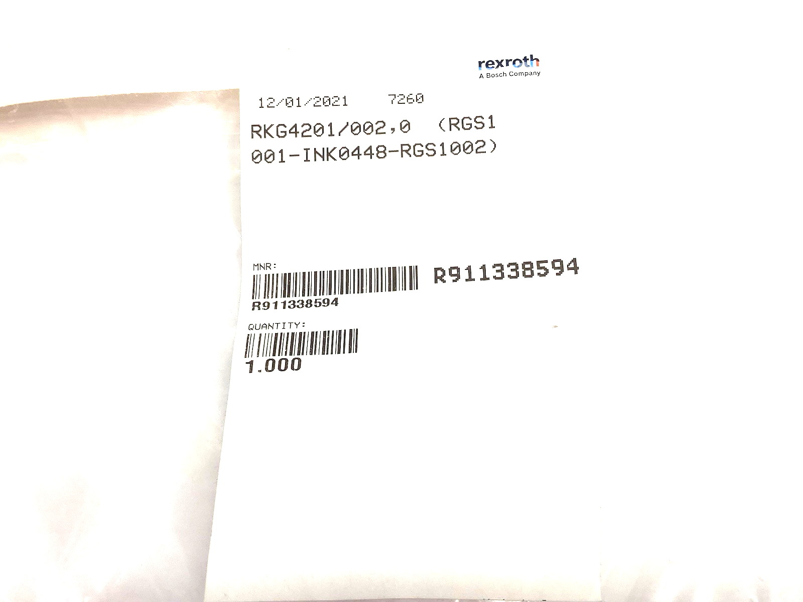 R911338594 | Bosch Rexroth Encoder Cable RKG4201/002,0 (RGS1001-REG0013-RGS1002) - New - Maverick Industrial Sales
