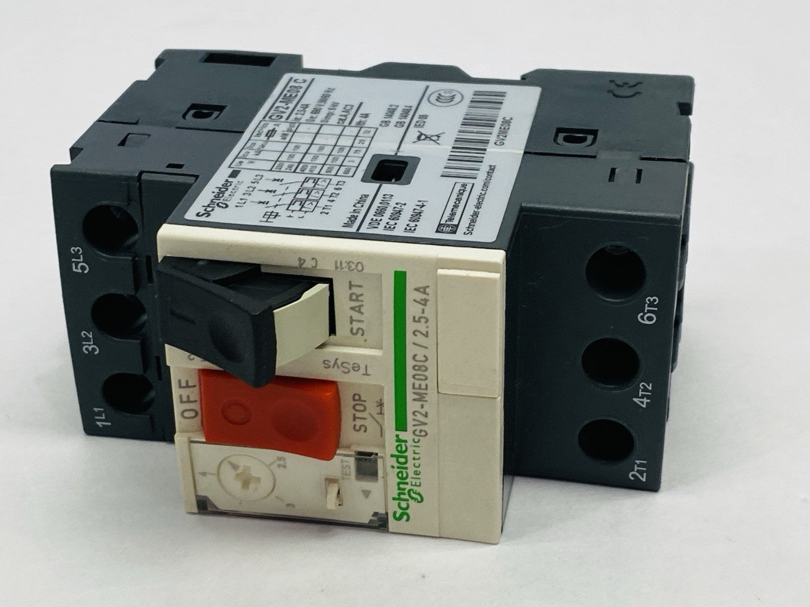 Schneider Electric GV2-ME08C Manual Motor Starter 2.5-4A - Maverick Industrial Sales