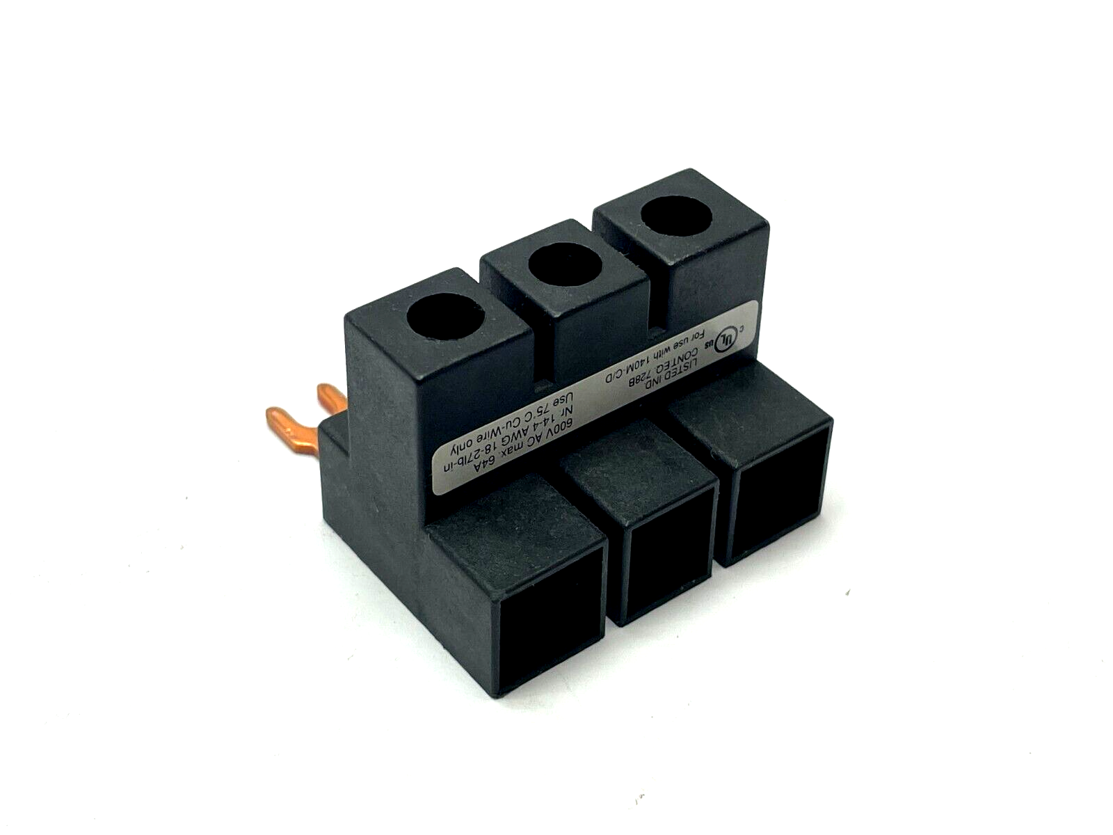 CAT140M-C-WTE | Allen Bradley Contact Block 600V 64A LOT OF 2 - Used - Maverick Industrial Sales