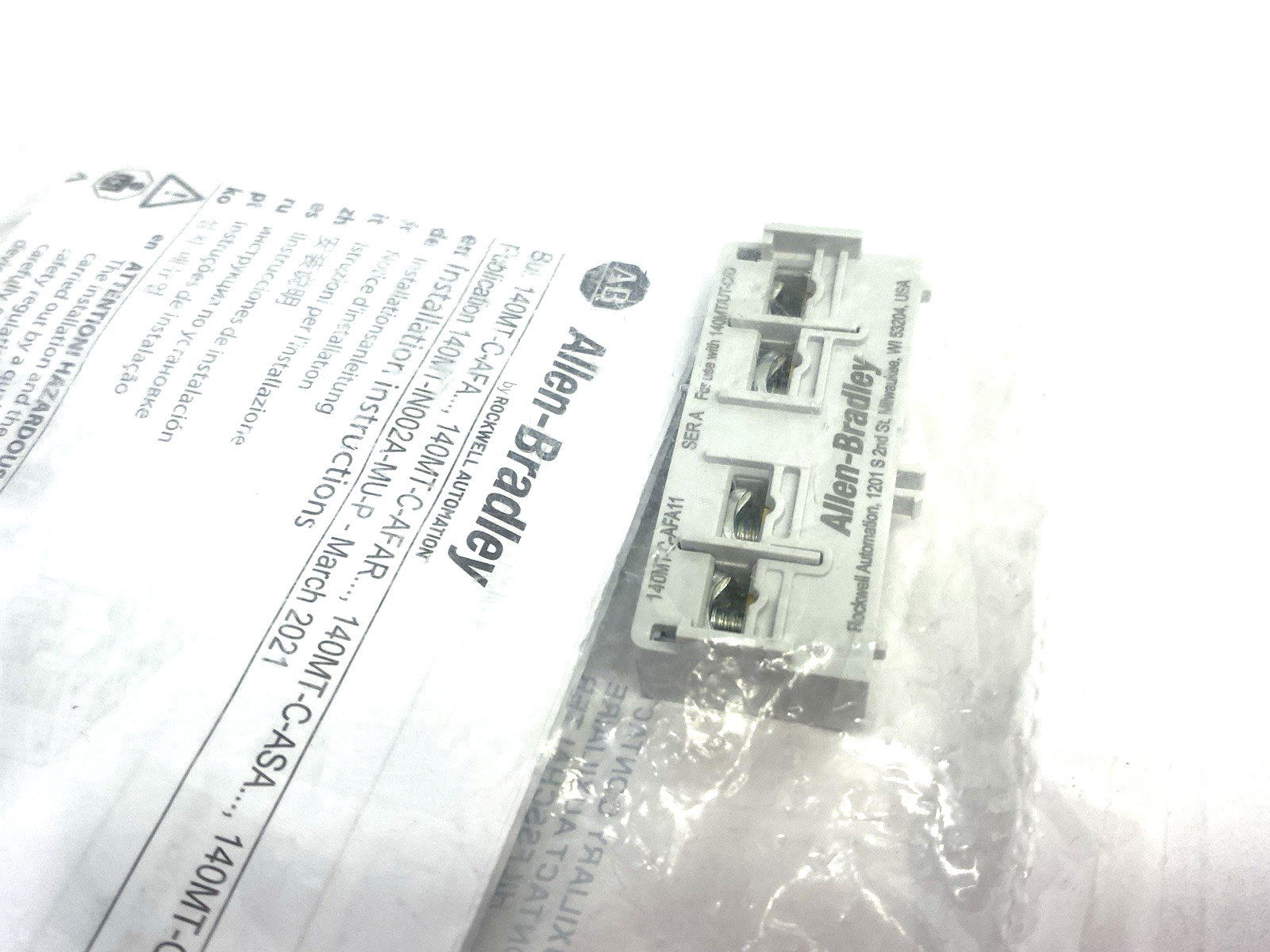 140MT-C-AFA11 | Allen Bradley Ser. A Auxiliary Contact - New - Maverick Industrial Sales