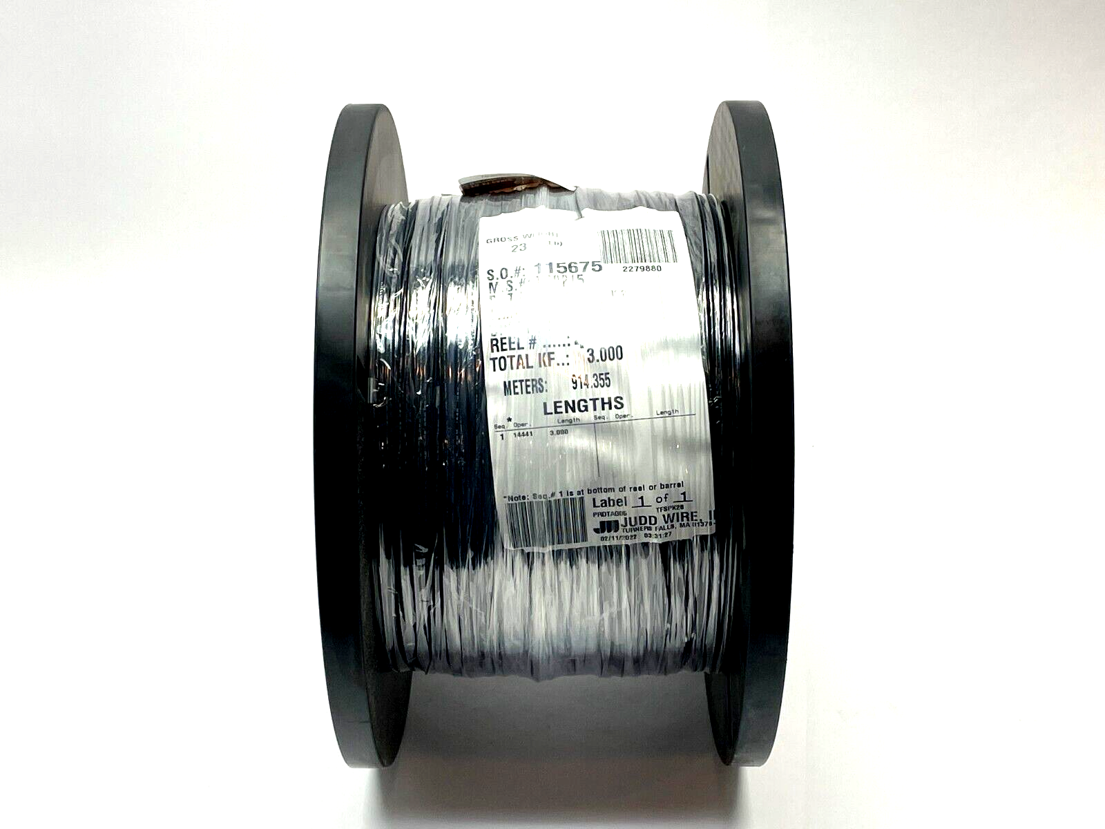 Judd Wire H09215 Lead Wire 18AWG 300V Black 3000ft Length - Maverick Industrial Sales