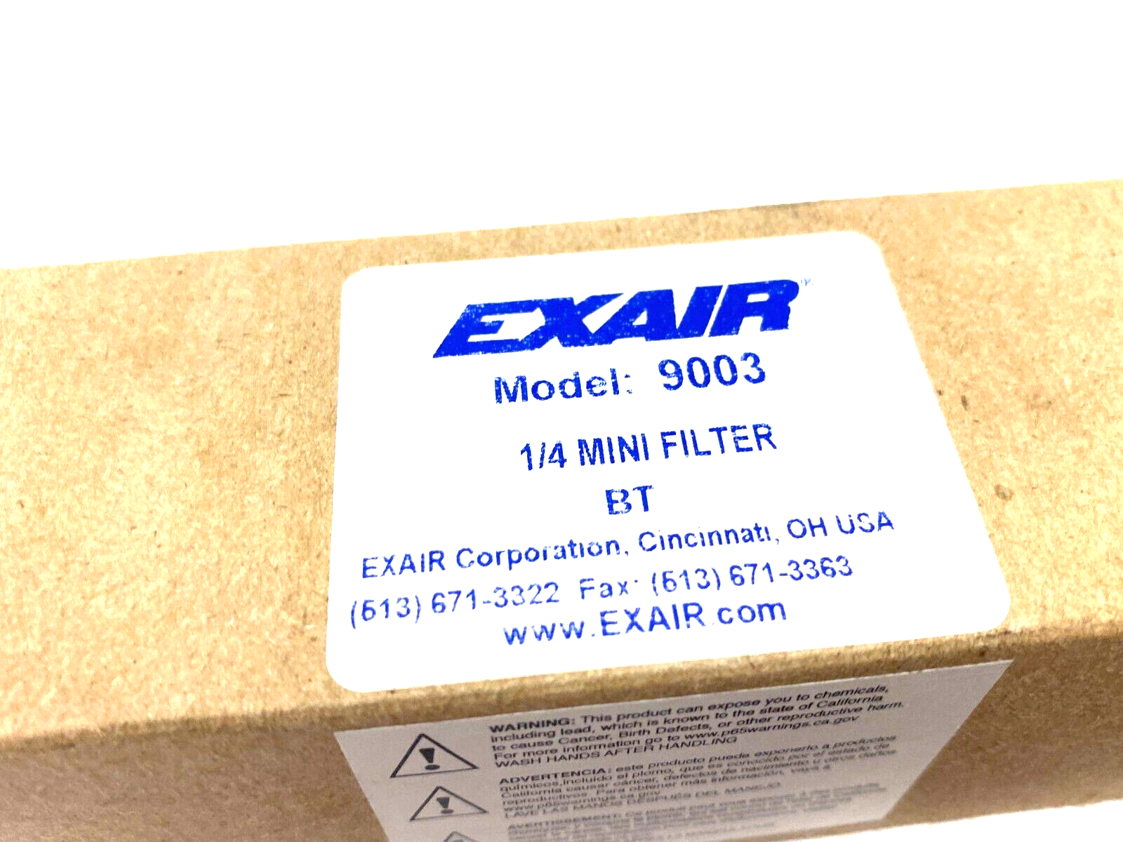 Exair 9003 Mini Filter 1/4" Ports - Maverick Industrial Sales
