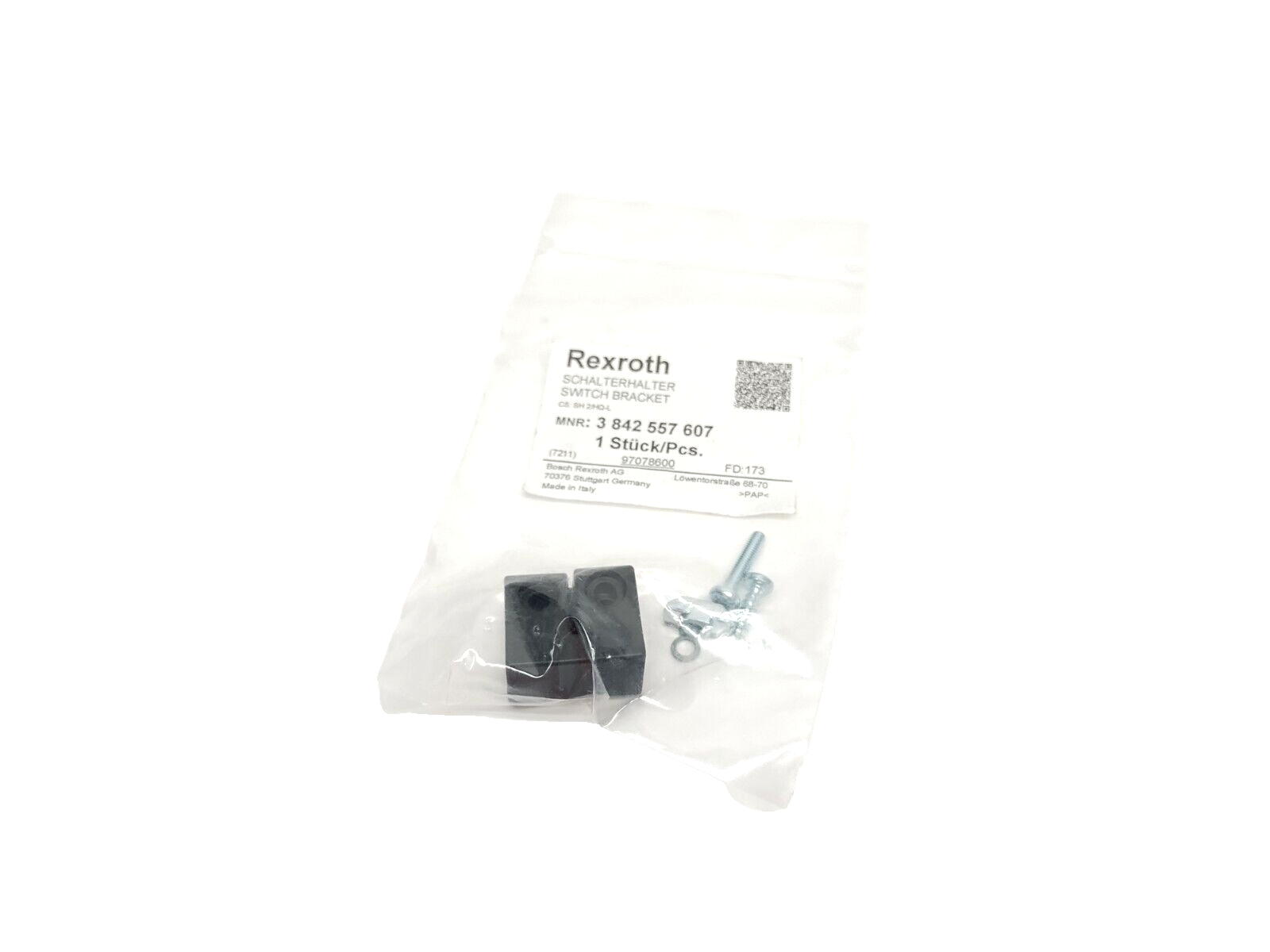 Bosch Rexroth 3842557607 Switch Bracket SH 2/HQ-L LOT OF 4 - Maverick Industrial Sales