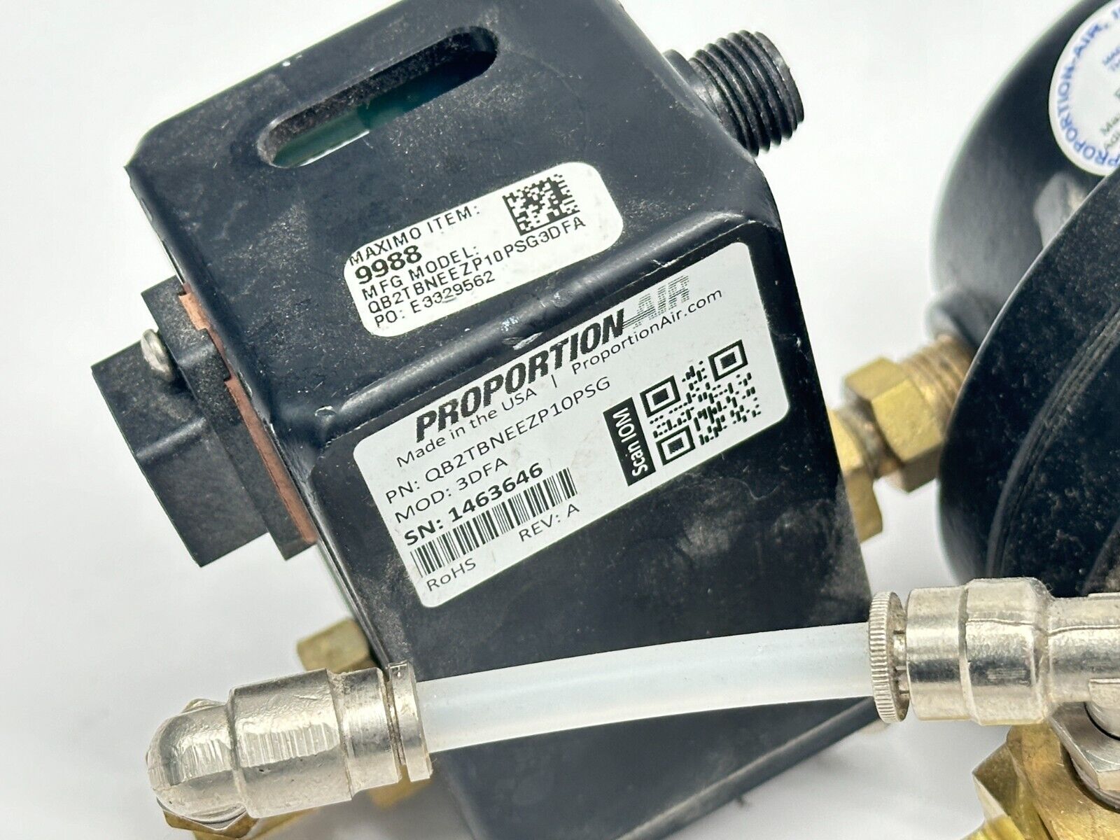 Proportion Air QB2TBNEEZP10PSG Pressure Control Valve 3DFA w/ RM004 Regulator - Maverick Industrial Sales