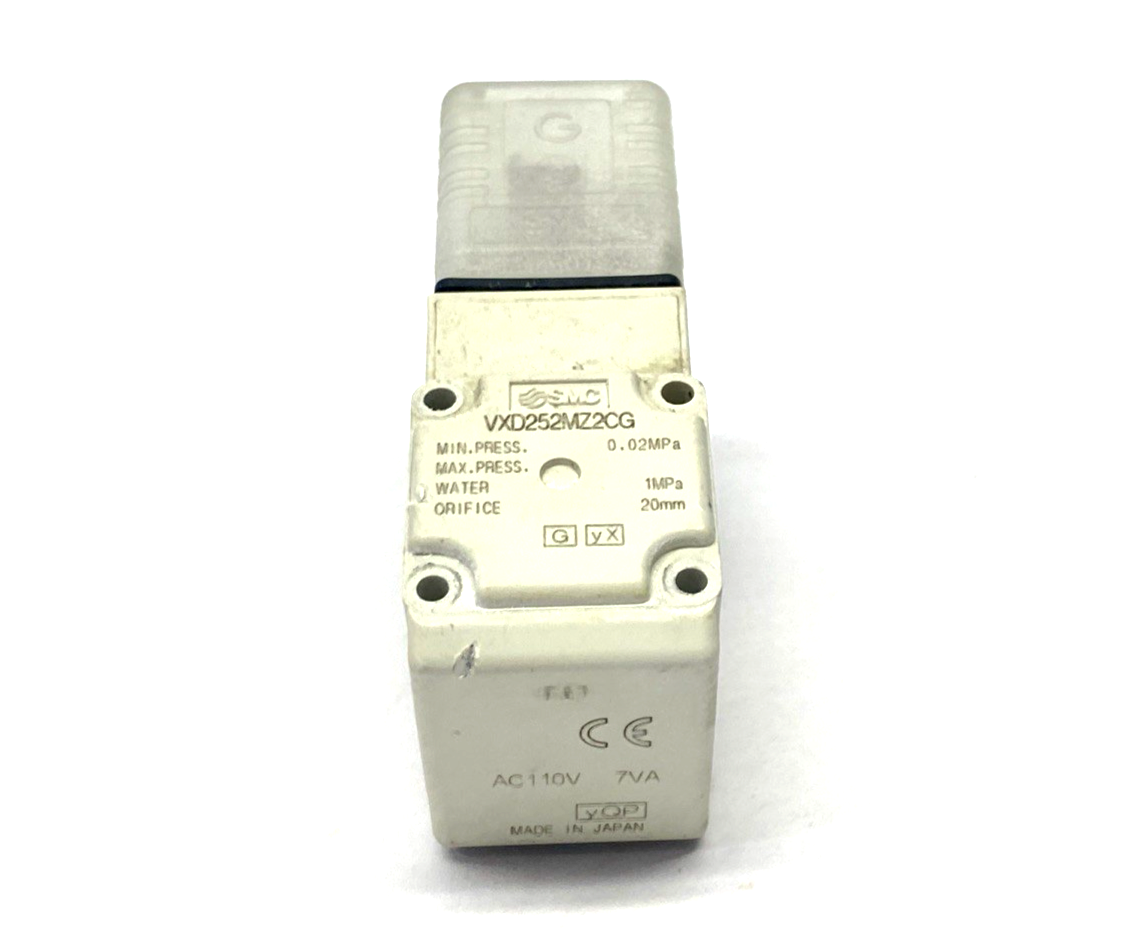 VXD252MZ2CG | SMC 2-Port Solenoid Valve Coil 110VAC 7VA 20mm Orifice, COIL ONLY - Used - Maverick Industrial Sales