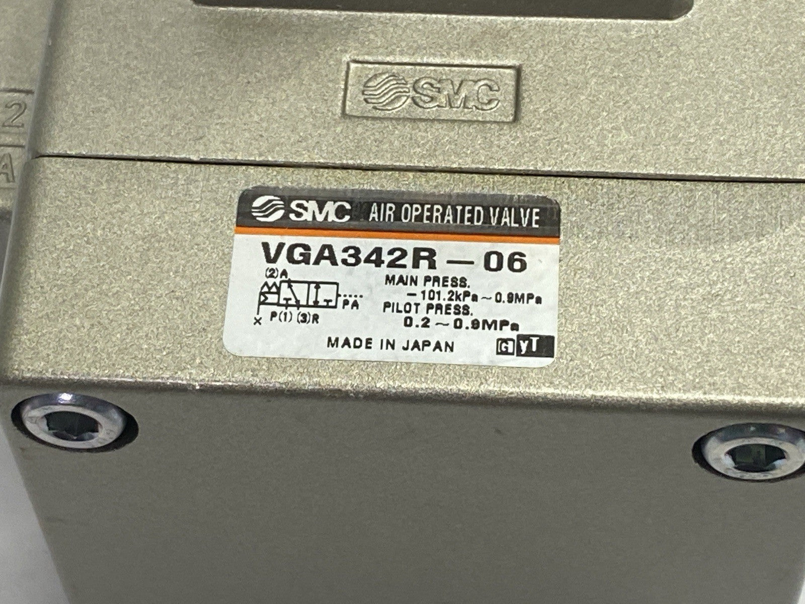 VGA342R-06 | SMC Pneumatic External Pilot Valve - Used - Maverick Industrial Sales