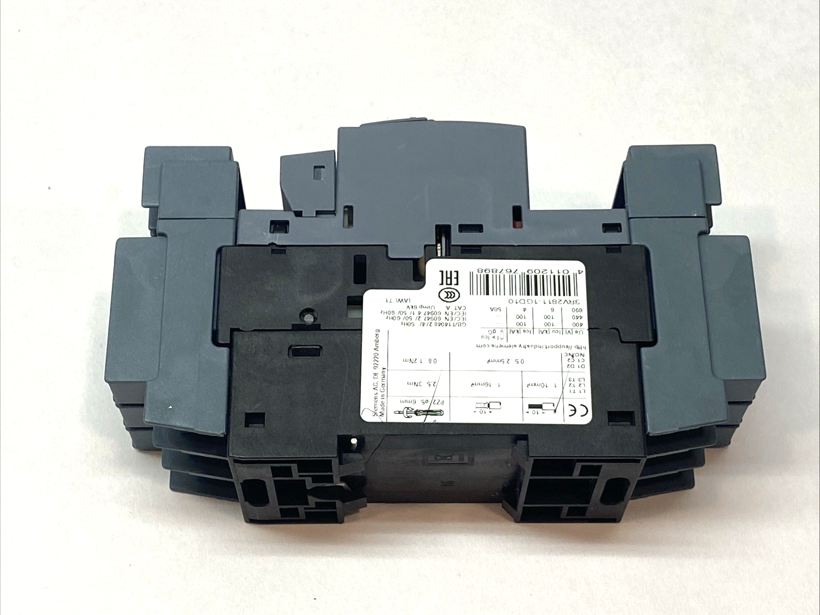 Siemens 3RV2811-1GD10 Circuit Breaker 50A Size S00 - Maverick Industrial Sales