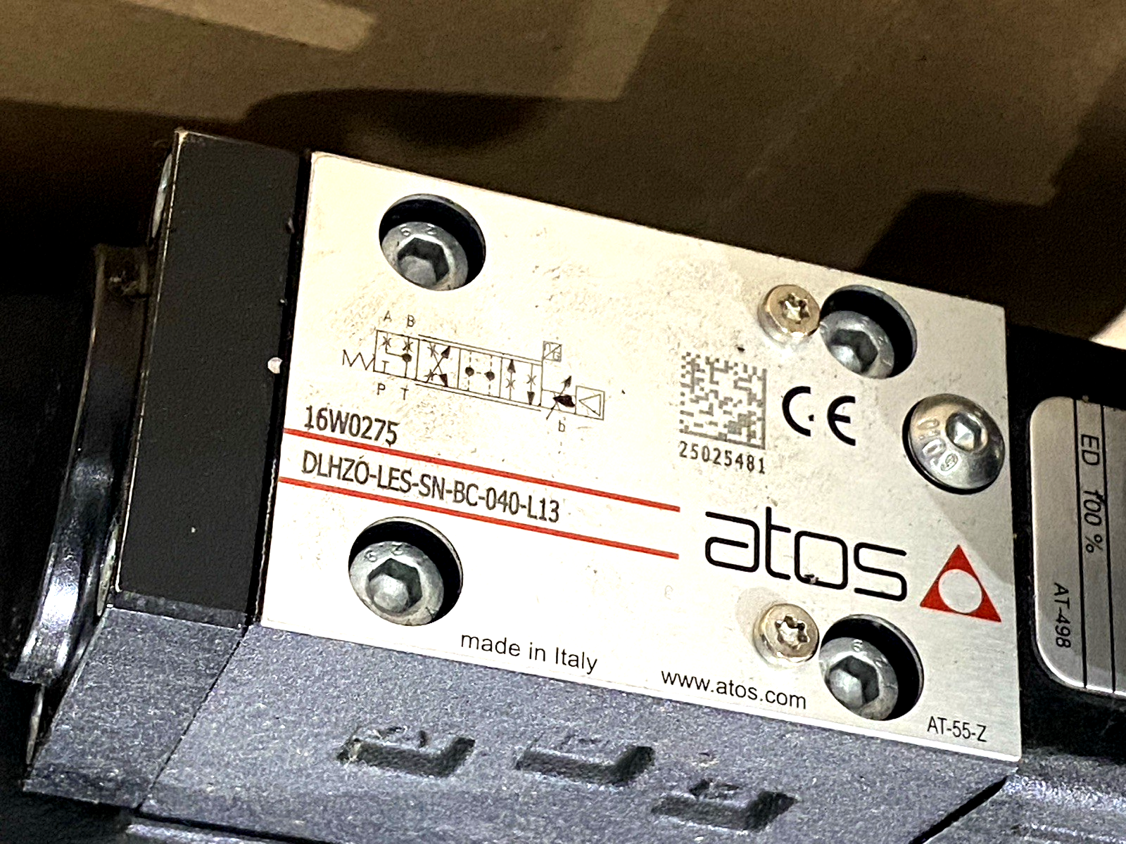 DPZO-LES-SN-BC473-D9/E | Atos Valve DLHZO-LES-SN-BC-040-L13 Bosch Rexroth 141113-2 - Used - Maverick Industrial Sales