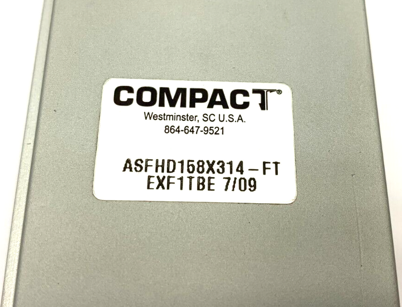 Compact Automation ASFHD158X314-FT Heavy Duty Full Husky Metric Air Cylinder - Maverick Industrial Sales