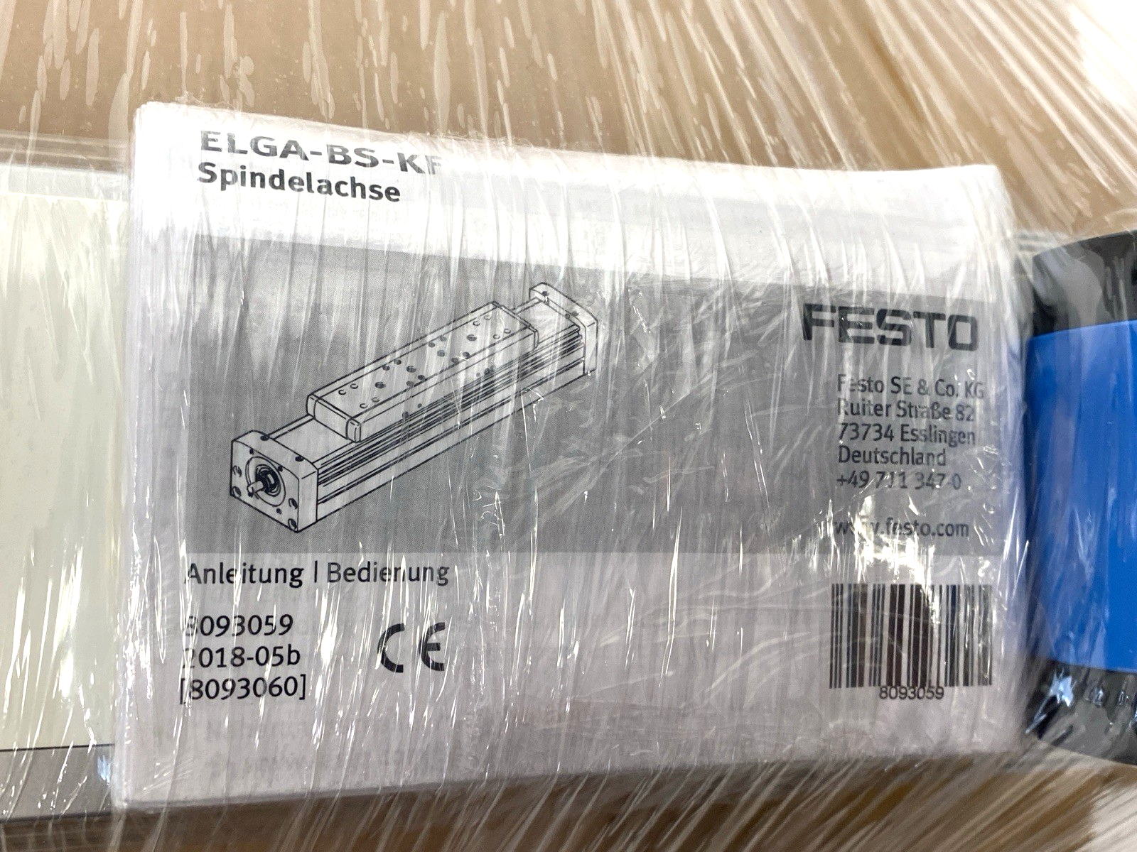 Festo ELGA-BS-KF-80-600-0H-20PML Electromechanical Linear Axis w/ Ball 8041834 - Maverick Industrial Sales