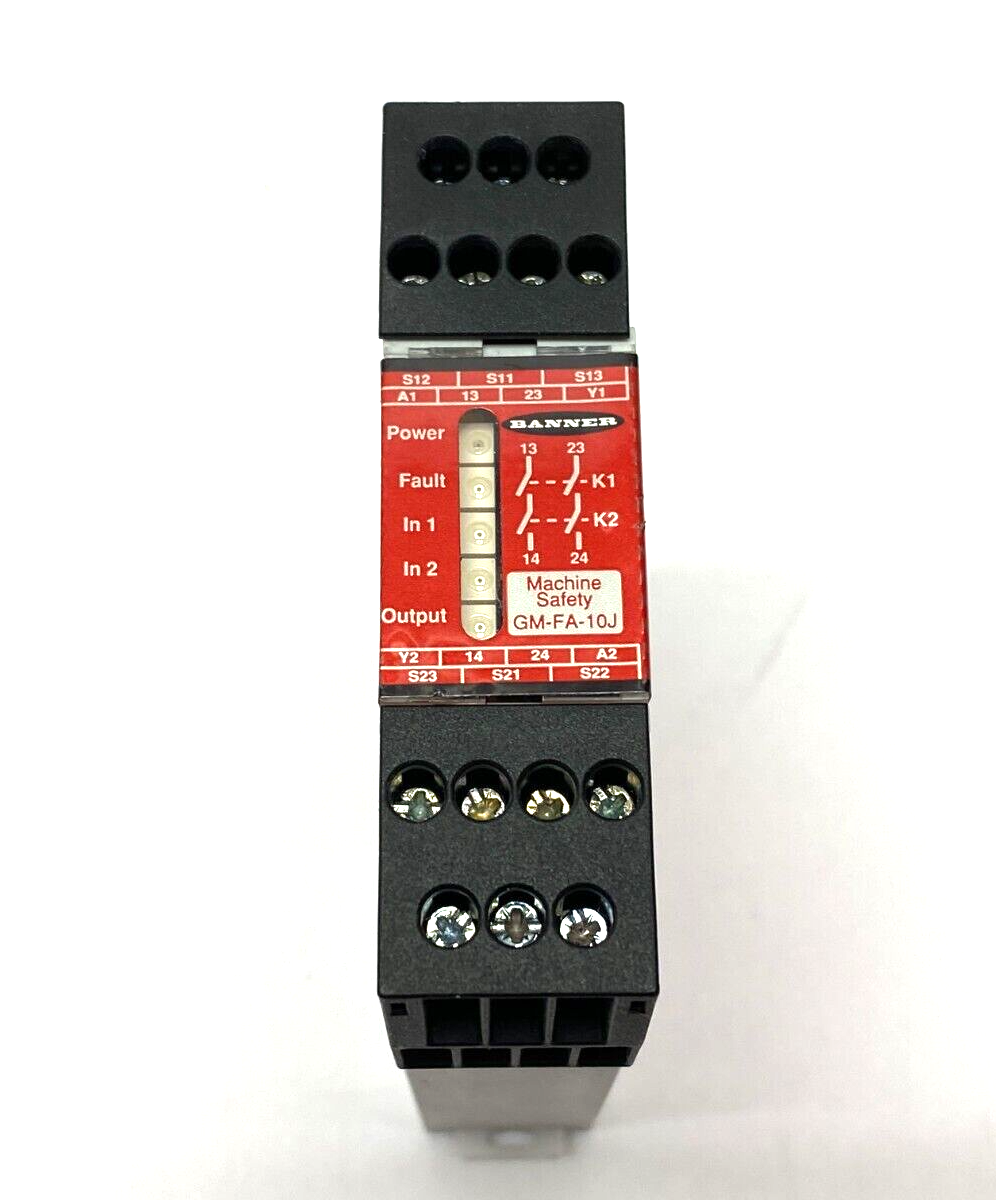 Banner Engineering GM-FA-10J Machine Safety Relay 60987 - Maverick Industrial Sales