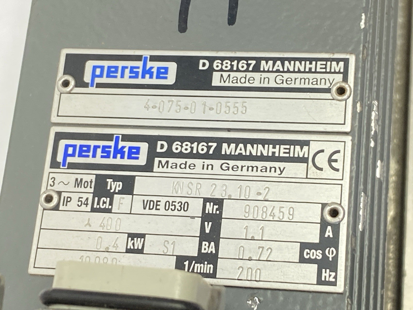Perske 4-075-01-0555 Spindle Motor w/ Homag Edgebander Head Assembly - Maverick Industrial Sales