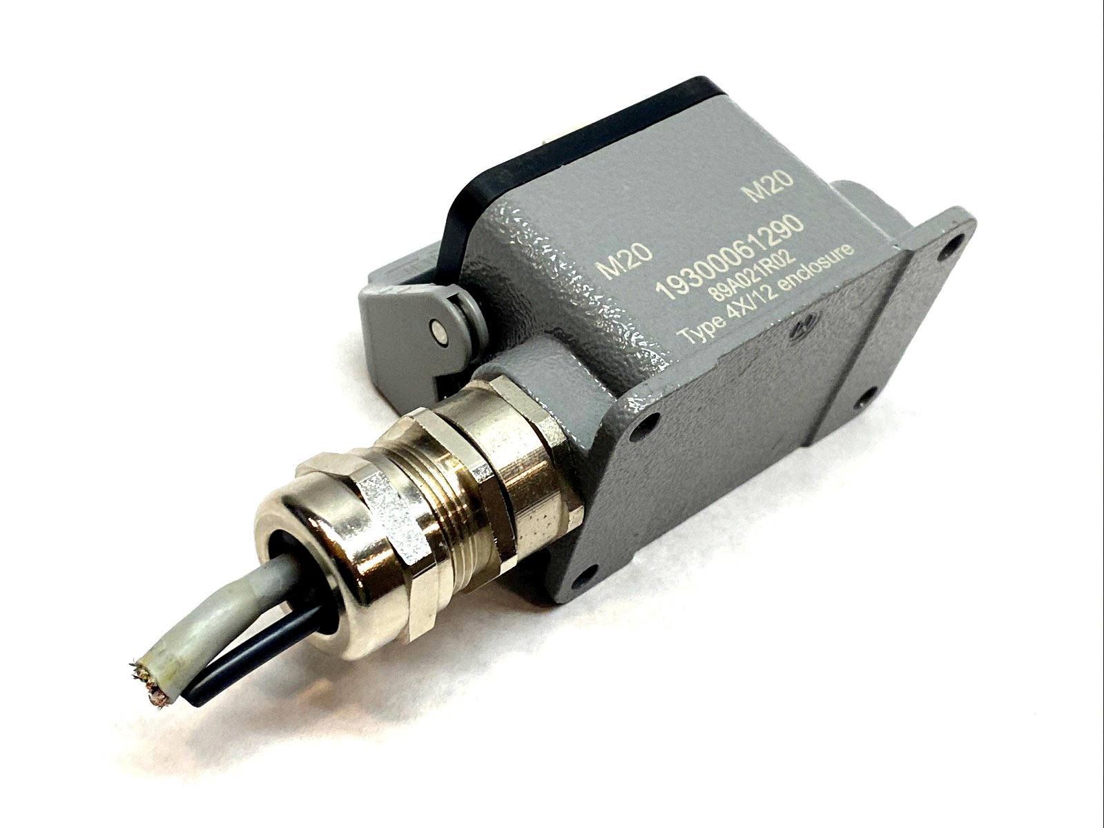 Harting 0916243101 Female Crimp Insert 24-Pin w/ Han B M20 Side Hood 1930061290 - Maverick Industrial Sales