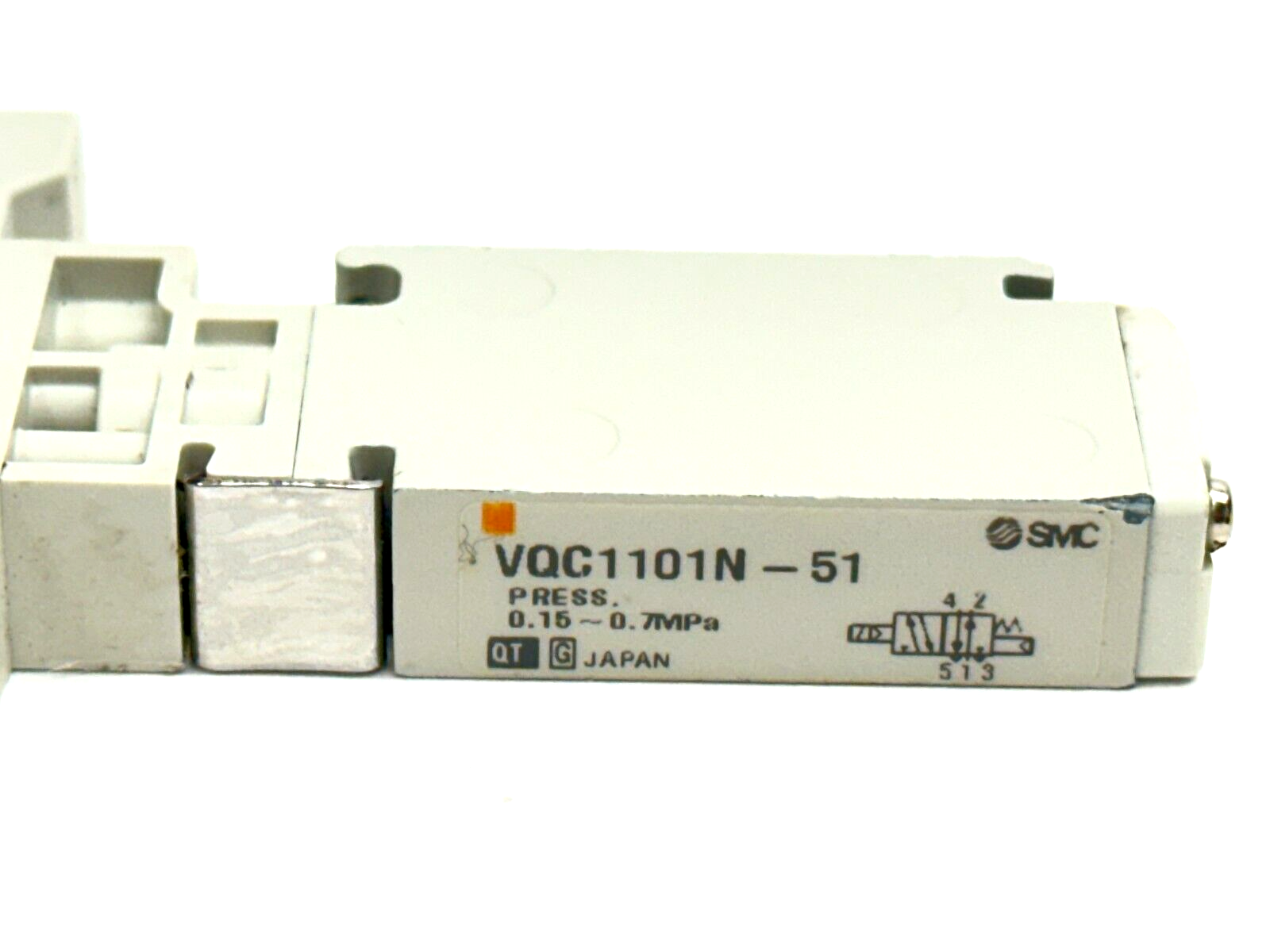 SMC VQC1101N-51 Plug-In Single Solenoid Valve 24VDC - Maverick Industrial Sales