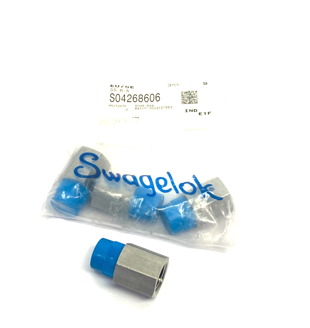 Swagelok SS-6-A Stainless Steel Pipe Adapter Fitting 3/8" NPT M to F LOT OF 4 - Maverick Industrial Sales