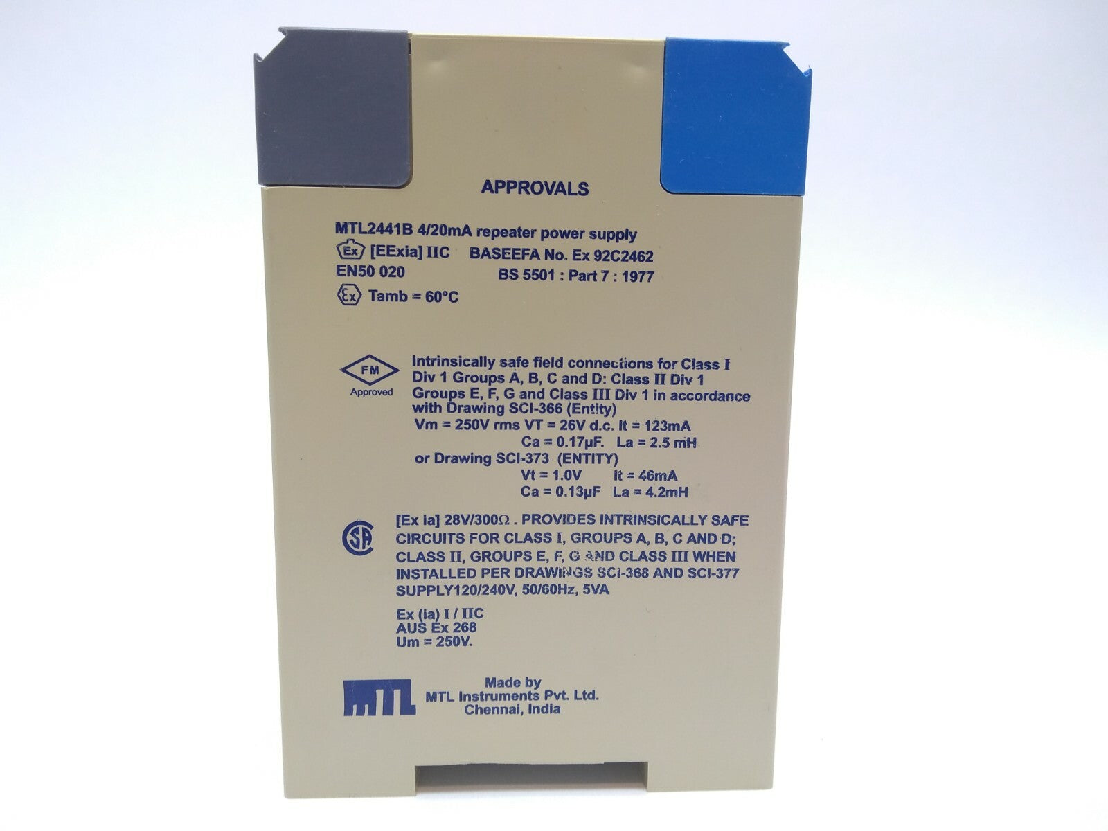 Eaton MTL MTL2441B 4/20mA Repeater Power Supply Solenoid/Alarm Driver ~1-Channel - Maverick Industrial Sales