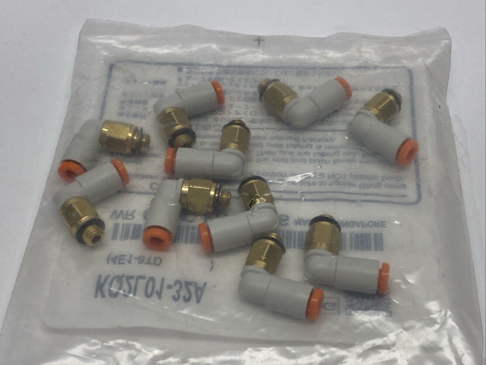 SMC KQ2L01-32A Elbow Fitting Male 1/8" OD Tube 10-32UNF PKG OF 10 - Maverick Industrial Sales
