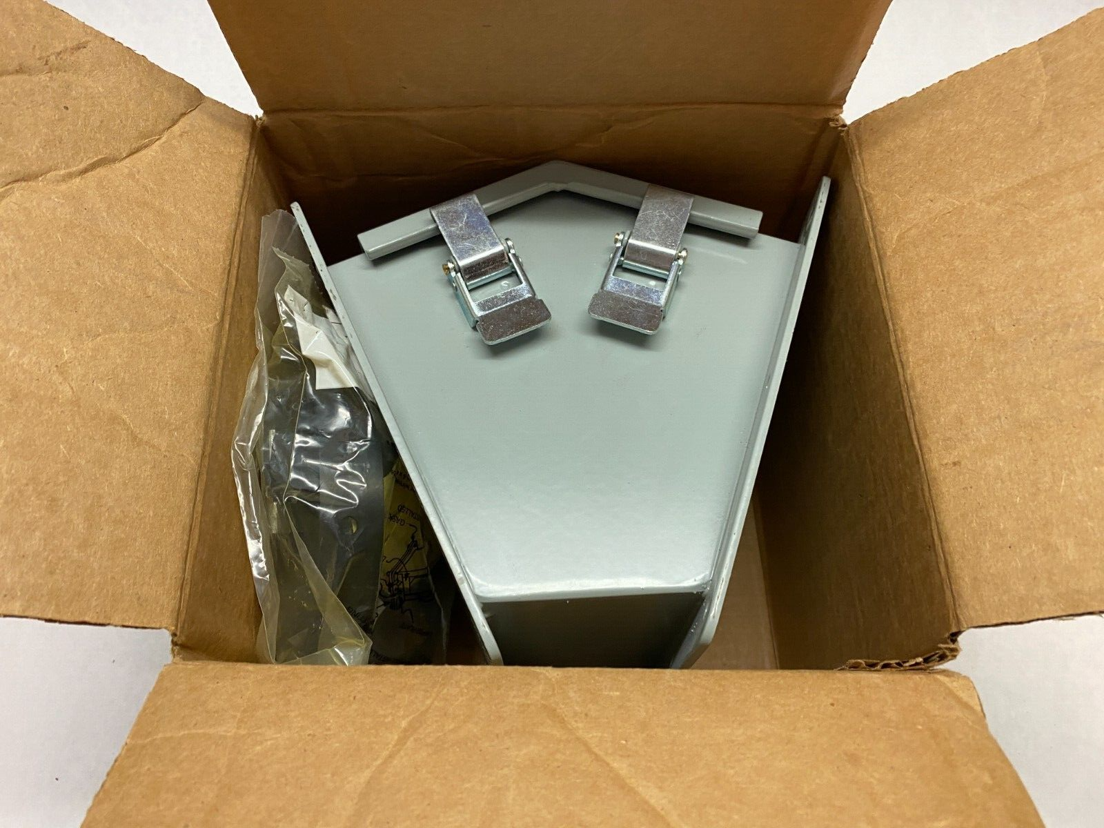 Hoffman F66LE45C nVent Lay-In Wireway Elbow, Outside Open, Gray 6" x 6" - Maverick Industrial Sales