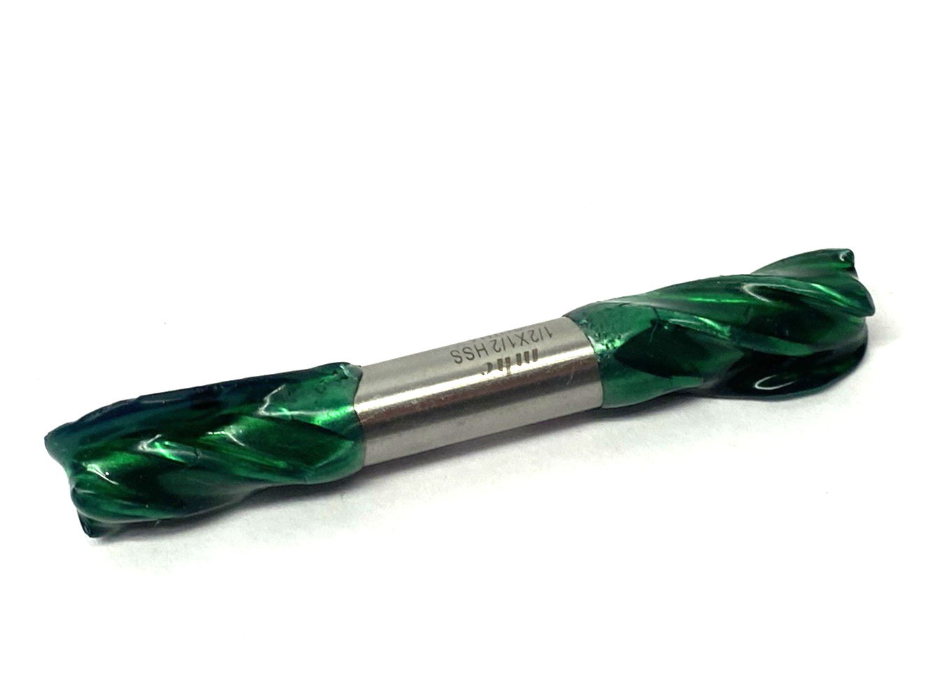 mhc 1/2" X 1/2" HSS 4-Flute End Mill, Double Ended, Centercut - Maverick Industrial Sales