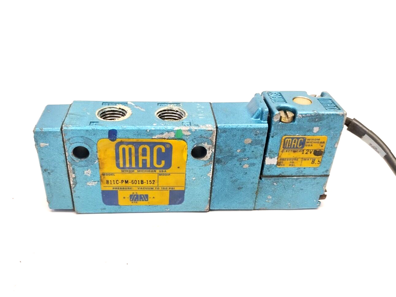 Mac Valves 811C-PM-601B-152 5-Port Pneumatic Solenoid Valve 1/4" NPT - Maverick Industrial Sales