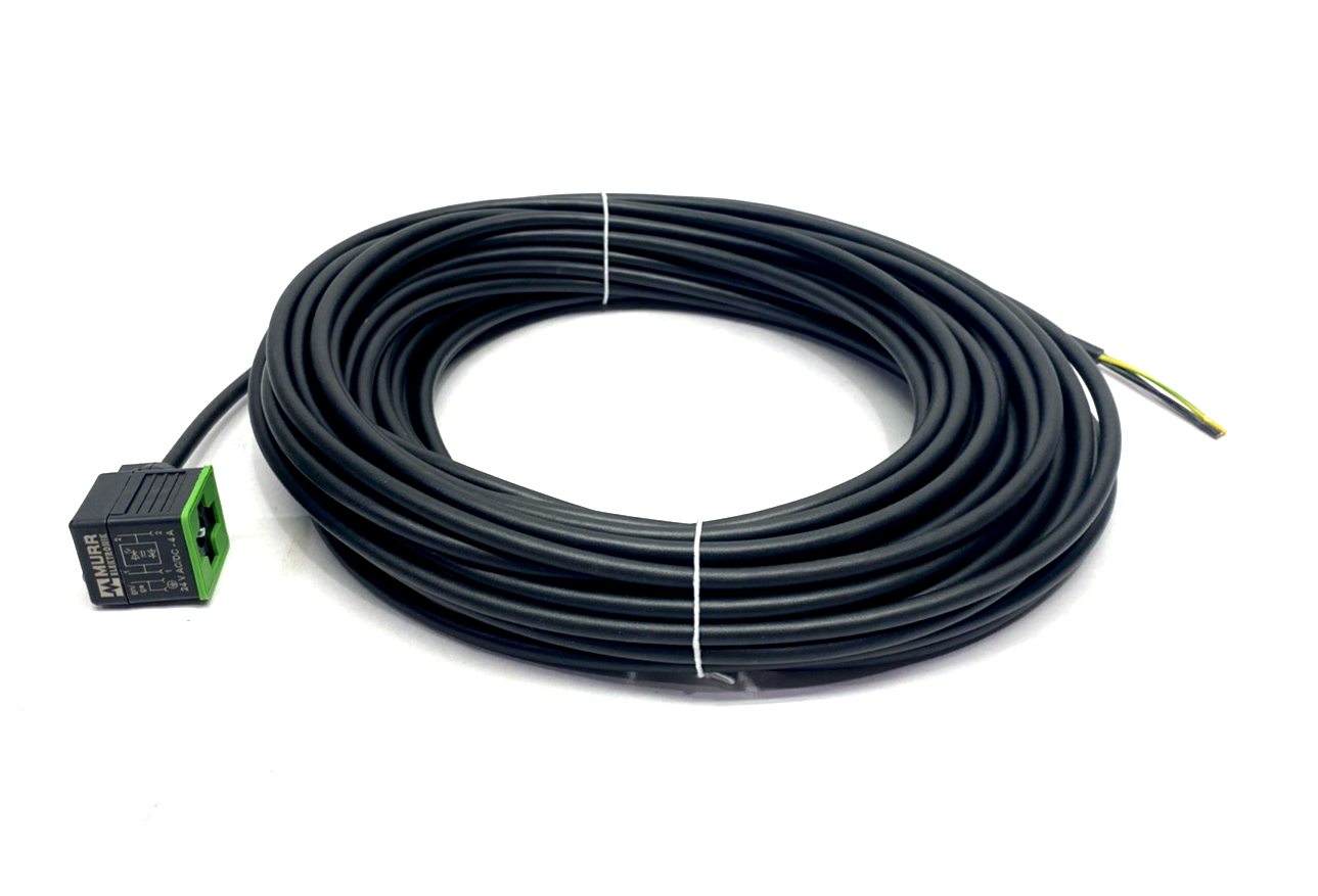 Murr Elektronik 7000-18021-6362000 MSUD Valve Plug Cordset A-18mm w/ Cable 20m - Maverick Industrial Sales