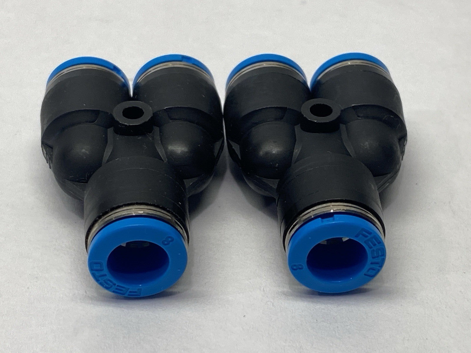 Festo QSY-8 Push-In Y-Connector/Fitting 8mm Tube O.D. 153150 LOT OF 2 - Maverick Industrial Sales