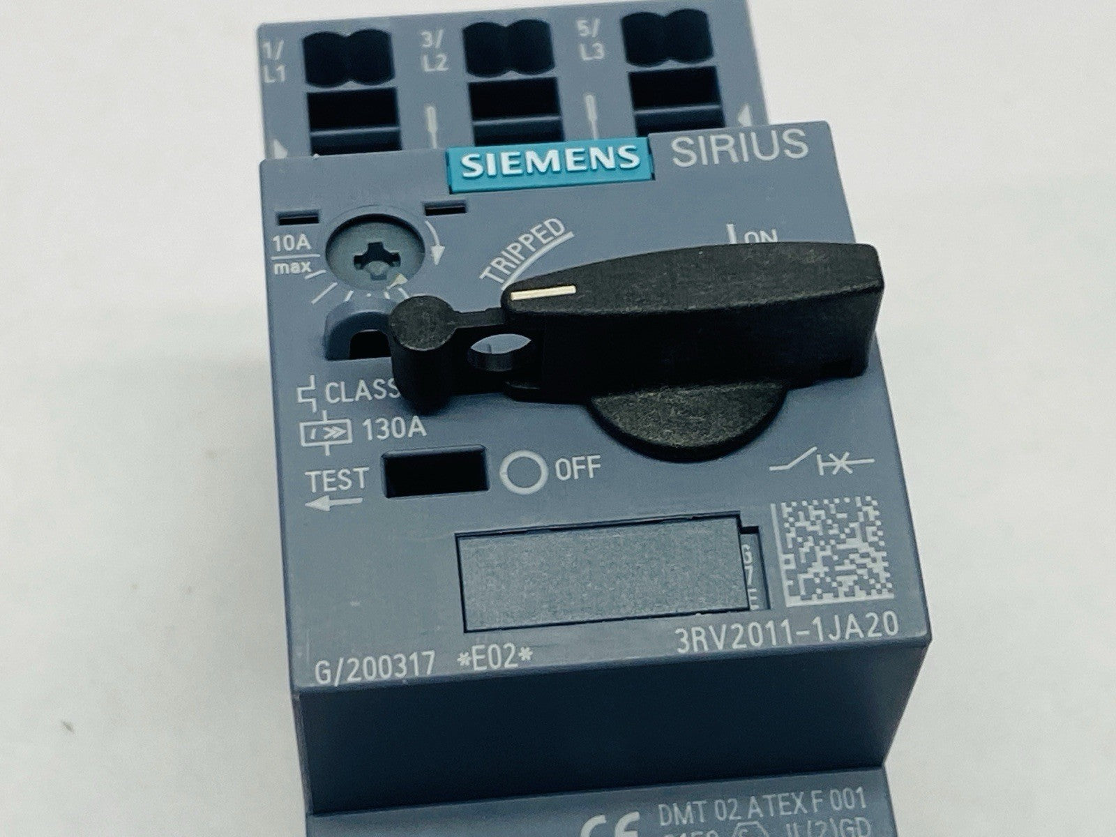 Siemens 3RV2011-1JA20 SIRIUS Motor Protector Circuit Breaker 7-10A 600V - Maverick Industrial Sales