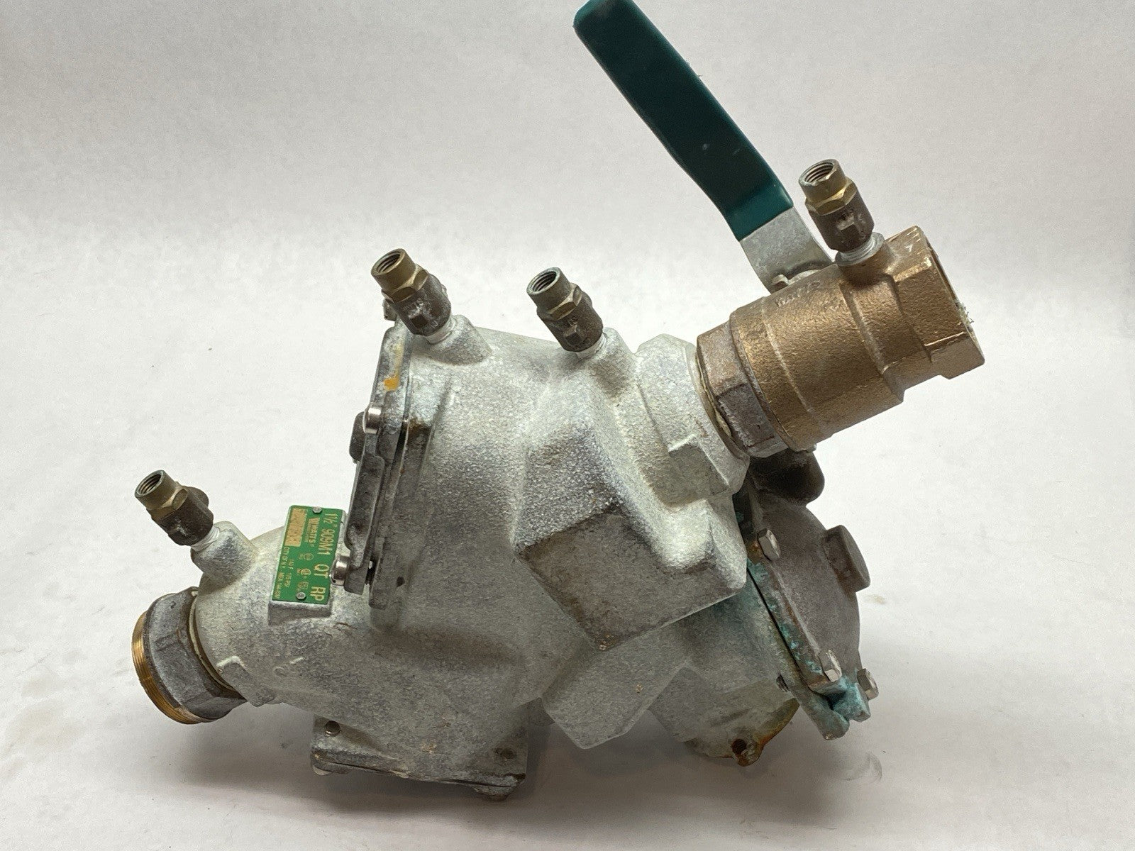 1-1/2 909M1-QT | Watts 1-1/2" 909M1-QT-RP Bronze Reduced Pressure Zone Backflow Preventer Valve - Used - Maverick Industrial Sales