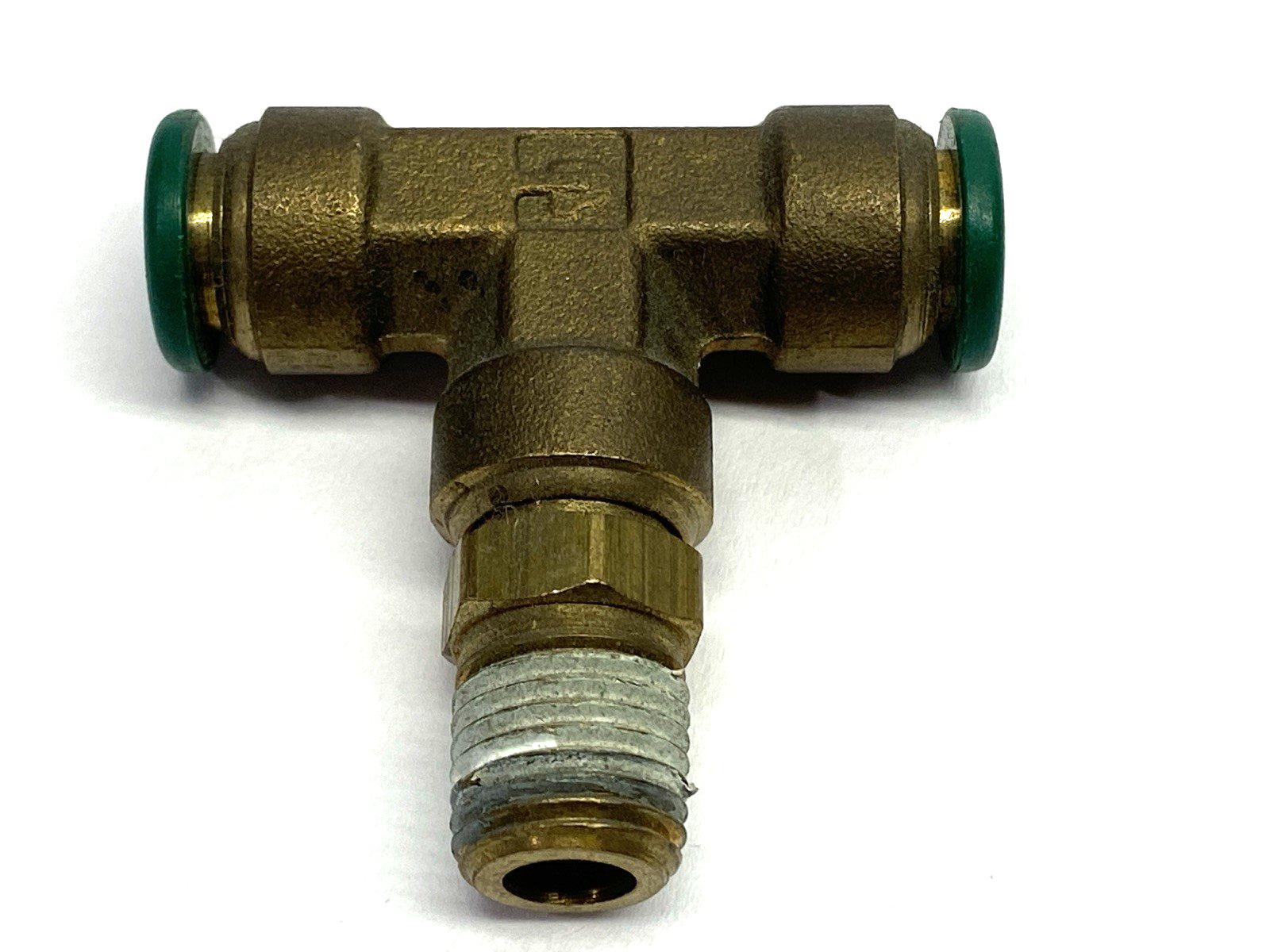 Parker 172PTC-6-4 Prestolok Branch Tee Swivel 3/8" w/ 1/4" Male NPT - Maverick Industrial Sales