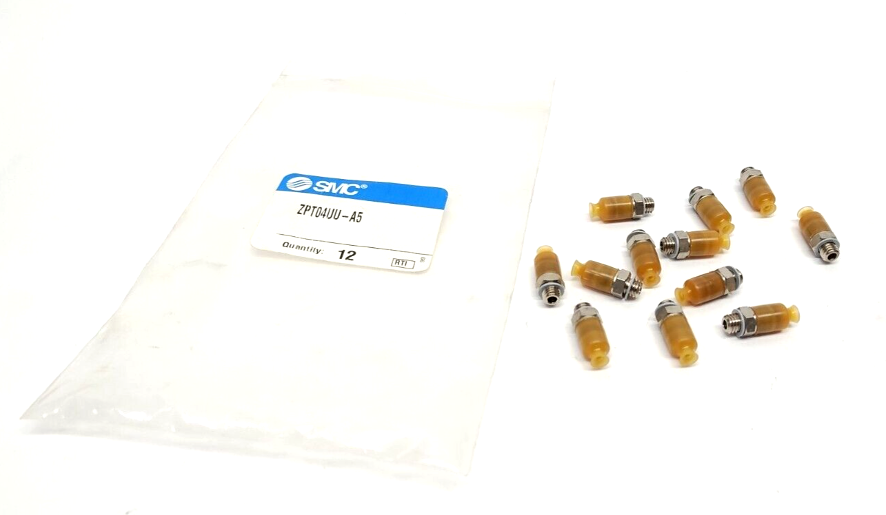 SMC ZPT04UU-A5 Vacuum Pad 4mm Diameter, Vertical, Flat, M5x0.8 Thread PACK OF 12 - Maverick Industrial Sales