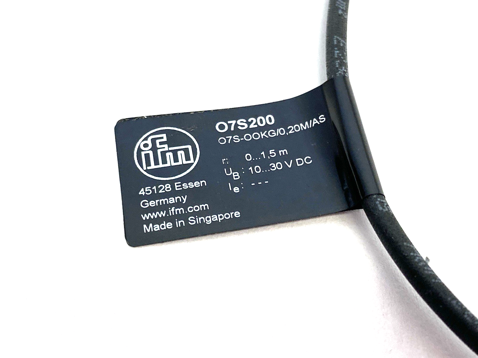 O7S-OOKG/0,20M/AS | Ifm Through-Beam Sensor Transmitter, Red Light, O7S200 - New Other - Maverick Industrial Sales