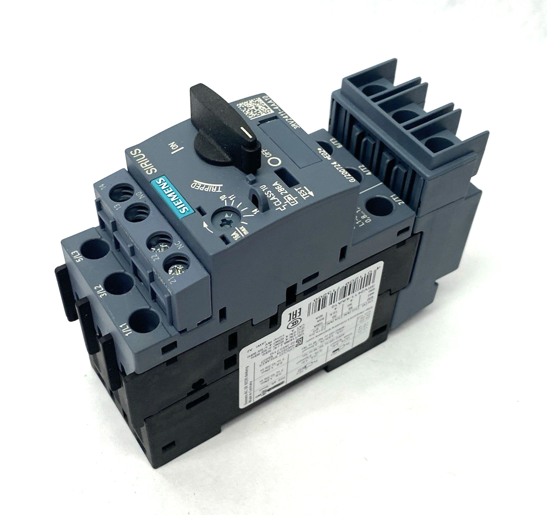 Siemens 3RV2411-4AA10 Circuit Breaker size S00 for Transformer Protection A-rele - Maverick Industrial Sales