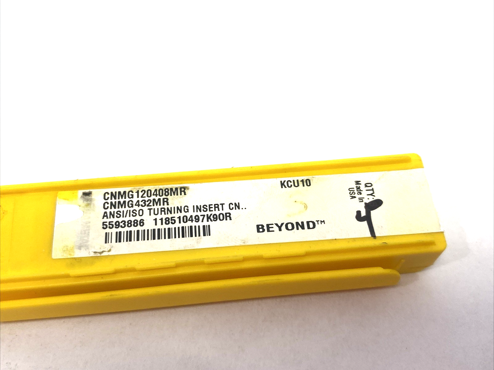 5593886 | Kennametal Kenloc™ Insert C-Style Negative CNMG120408MR PKG OF 4 - New – Open box - Maverick Industrial Sales