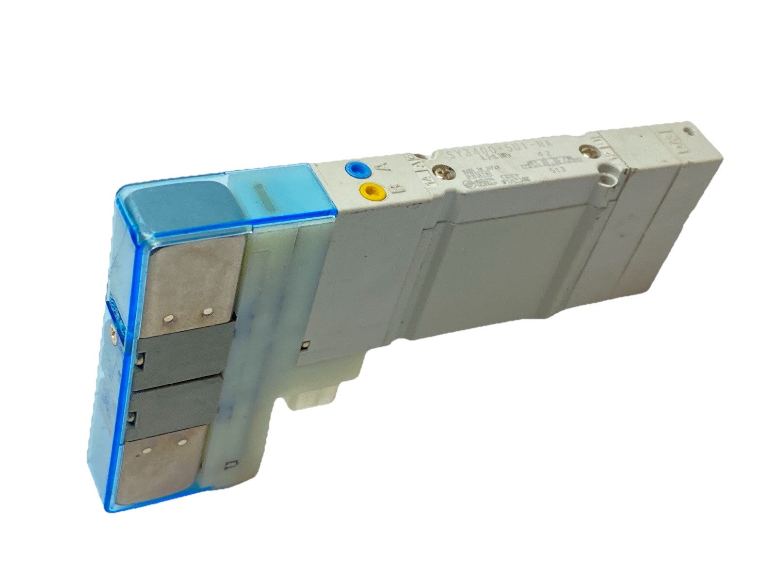 SY3400-5U1-NA | SMC 5-Port Solenoid Valve SY3000 24VDC Exhaust Center - Used - Maverick Industrial Sales