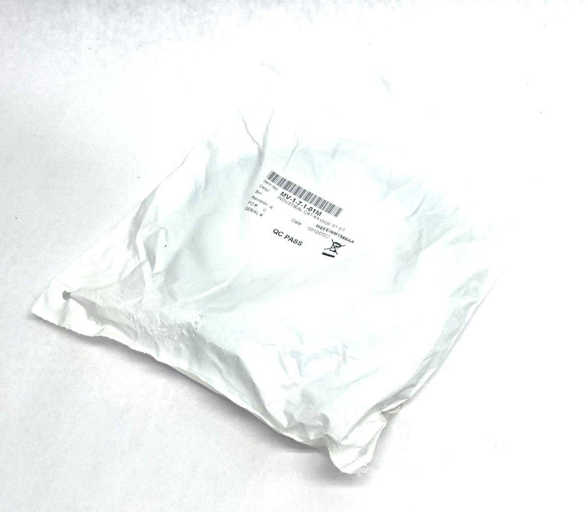 MV-1-7-1-01M | Components Express Industrial Cat6A GigE S1-ST Ethernet Cable - New - Maverick Industrial Sales