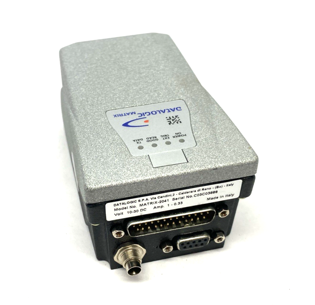 Datalogic MATRIX-2041 Fixed Line Low-Density Code Reader 10-30VDC 1-0.33A - Maverick Industrial Sales