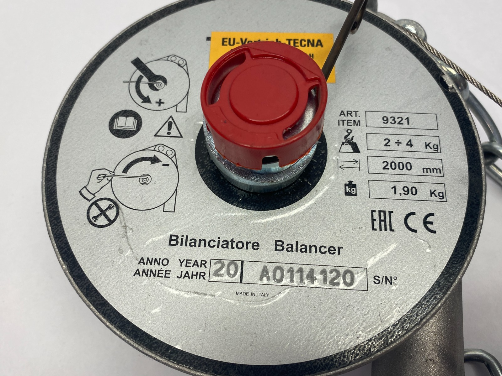 9321 | Ralf Brinkmann Spring Loaded Tool Balancer 2.0 - 4.0 Kg - Used - Maverick Industrial Sales