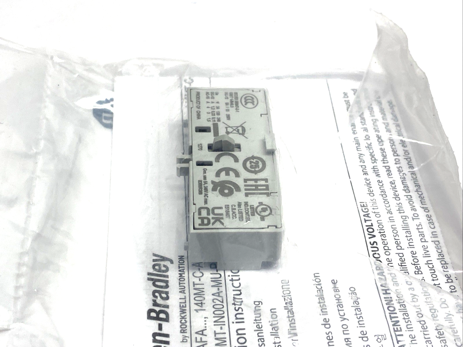 Allen Bradley 140MT-C-AFA11 Ser. A Front Mount 1 NO 1 NC Auxiliary Contact - Maverick Industrial Sales
