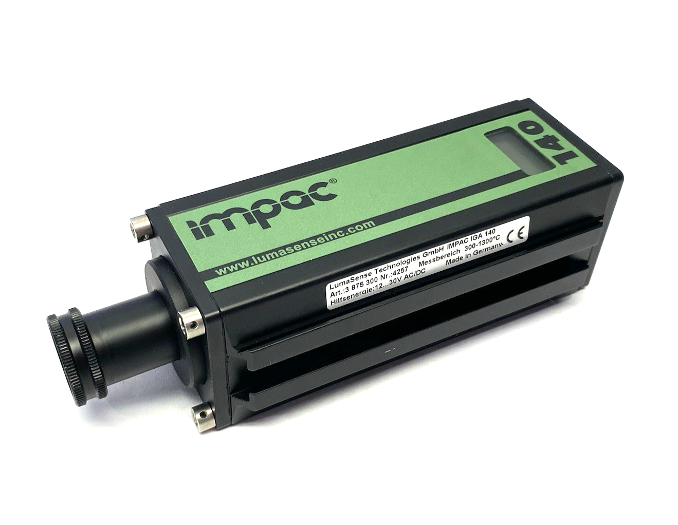3875300 | LumaSense IMPAC IGA 140 Digital Pyrometer, Non-Contact, 300 to 1300°C - Used - Maverick Industrial Sales