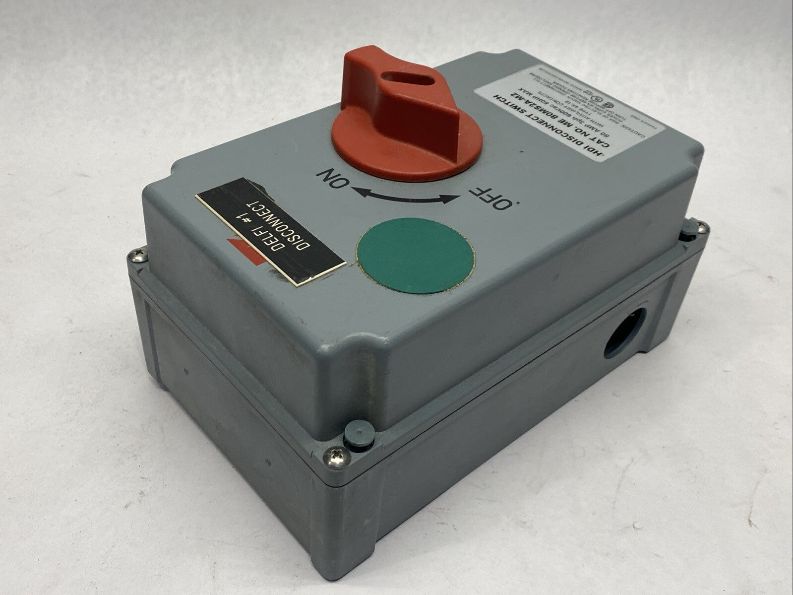 Mennekes ME-80MS2A-M2 Non-Fusible Motor Disconnect HDI Non-Metallic 80A 600VAC - Maverick Industrial Sales