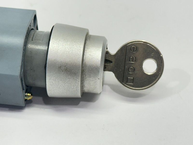 EAO 704.121.0 Keyed Switch Actuator w/ 2x 704.911.5 Switch Element - Maverick Industrial Sales