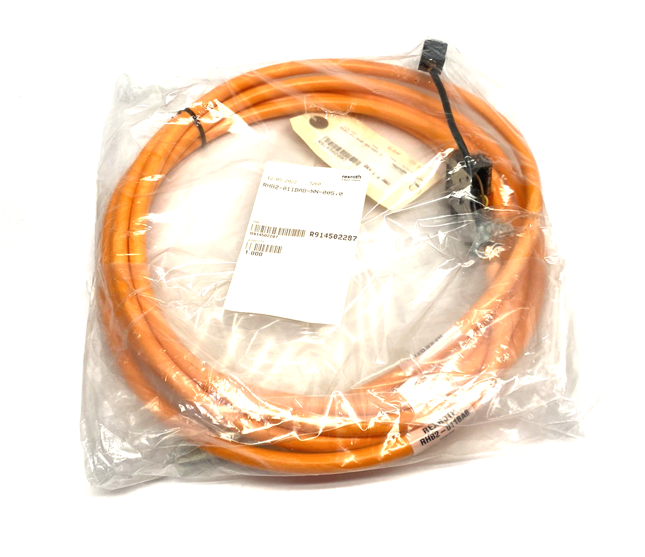 R914502287 | Bosch Rexroth Hybrid Servo Cable 5m Length RHB2-011BAB-NN-005,0 - New - Maverick Industrial Sales