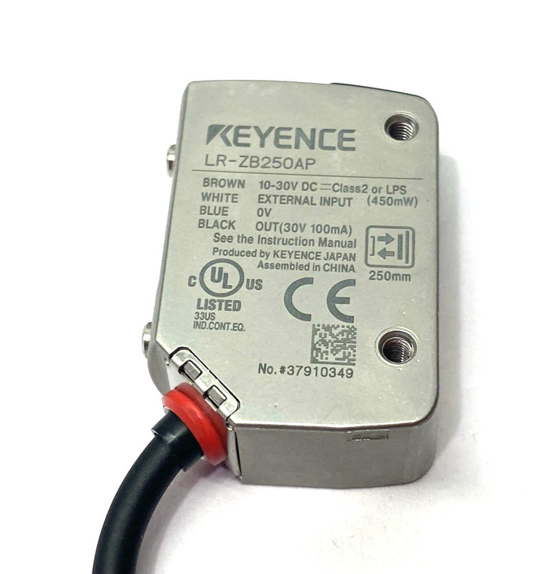 LR-ZB250AP | Keyence Rectangular Self Contained CMOS Laser Sensor 250mm - New – Open box - Maverick Industrial Sales