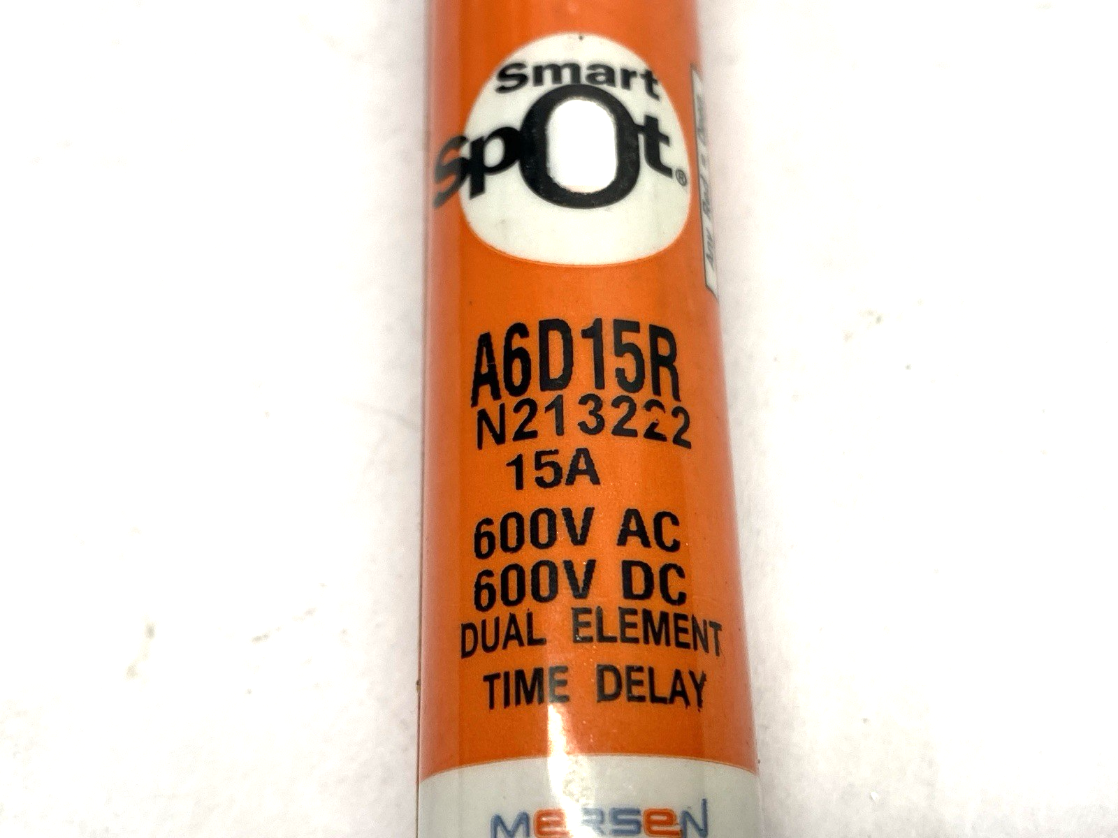 Mersen Ferraz Shawmut A6D15R Time-Delay Fuse Class RK1 600V 15A LOT OF 3 - Maverick Industrial Sales