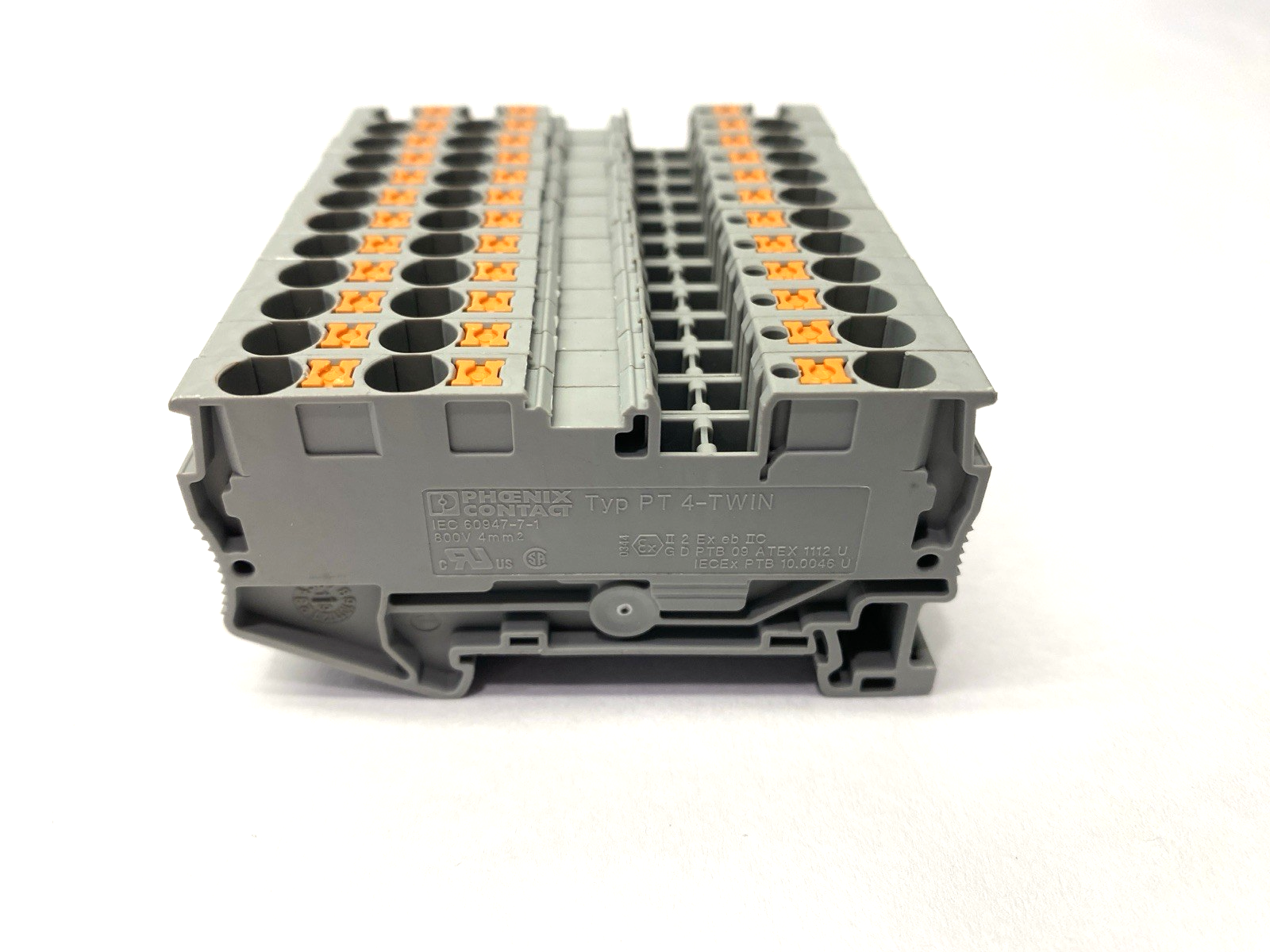 PT 4-TWIN | Phoenix Contact Feed-Through Terminal Block 3211771 LOT OF 12 - Used - Maverick Industrial Sales