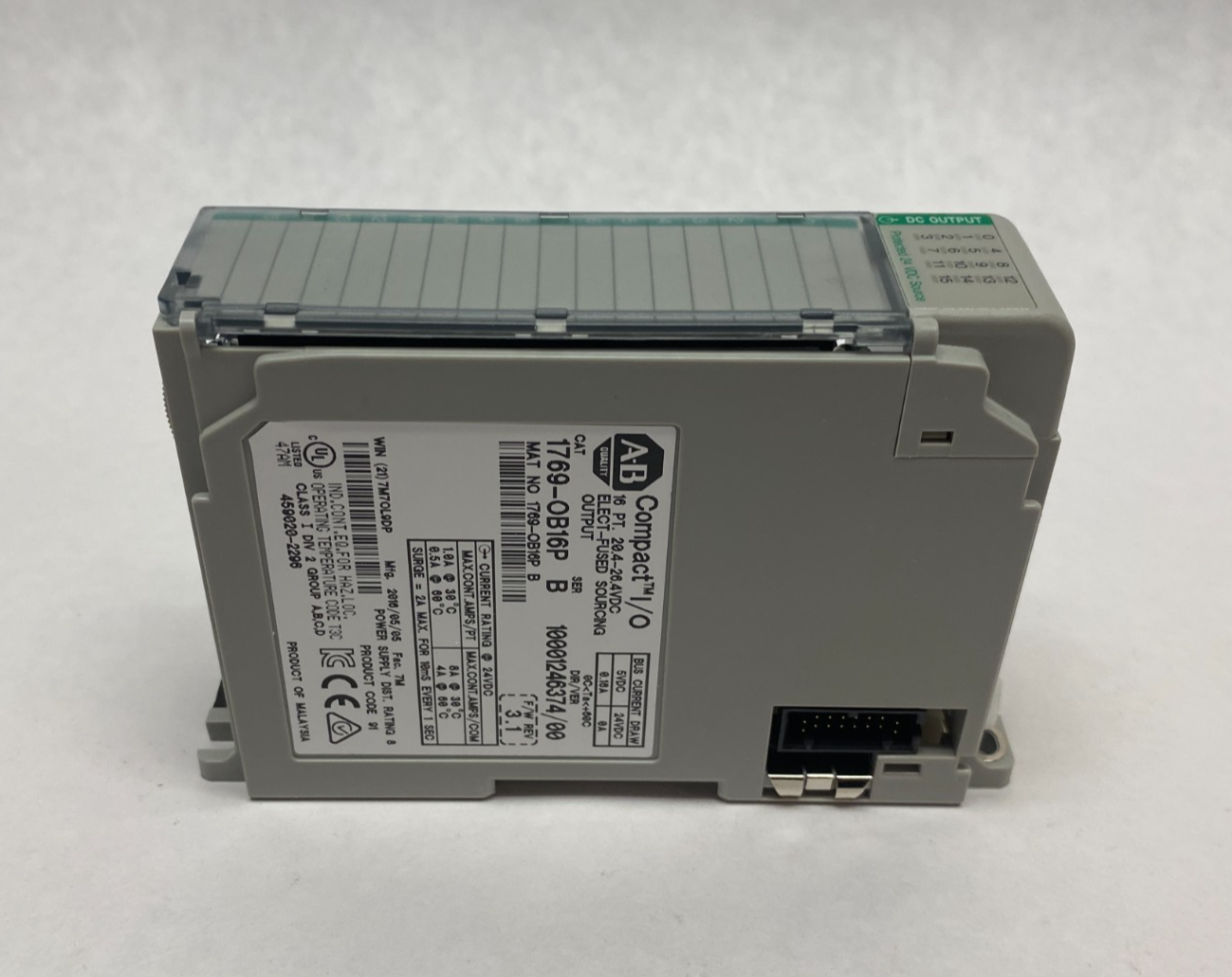 1769-OB16P | Allen Bradley Ser. B Compact I/O 16-Point Sourcing Output Module - Used - Maverick Industrial Sales